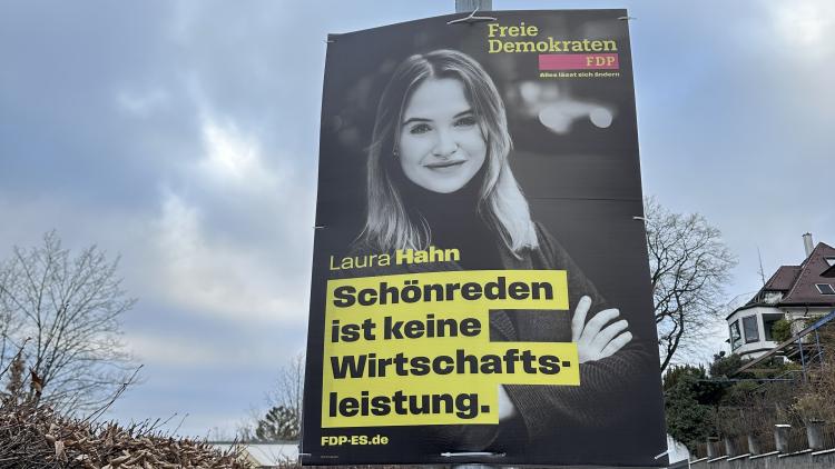 Wahlkampfplakat Laura Hahn